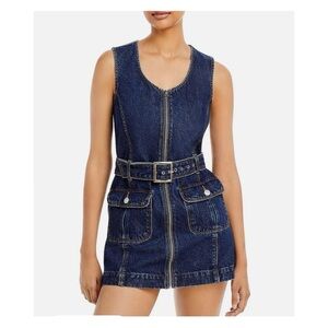 RE/DONE 60s Belted Mini Dress - Heritage Rinse